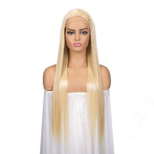 Lace Front 613 Blonde Straight Wig
